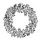 Holiday Wreath Embossing 12 x 12 Stencil | FS122 by Designer Stencils | Floral Stencils | Reusable Stencils for Painting on Wood, Wall, Tile, Canvas, Paper, Fabric, Furniture, Floor | Stencil for Home Makeover
